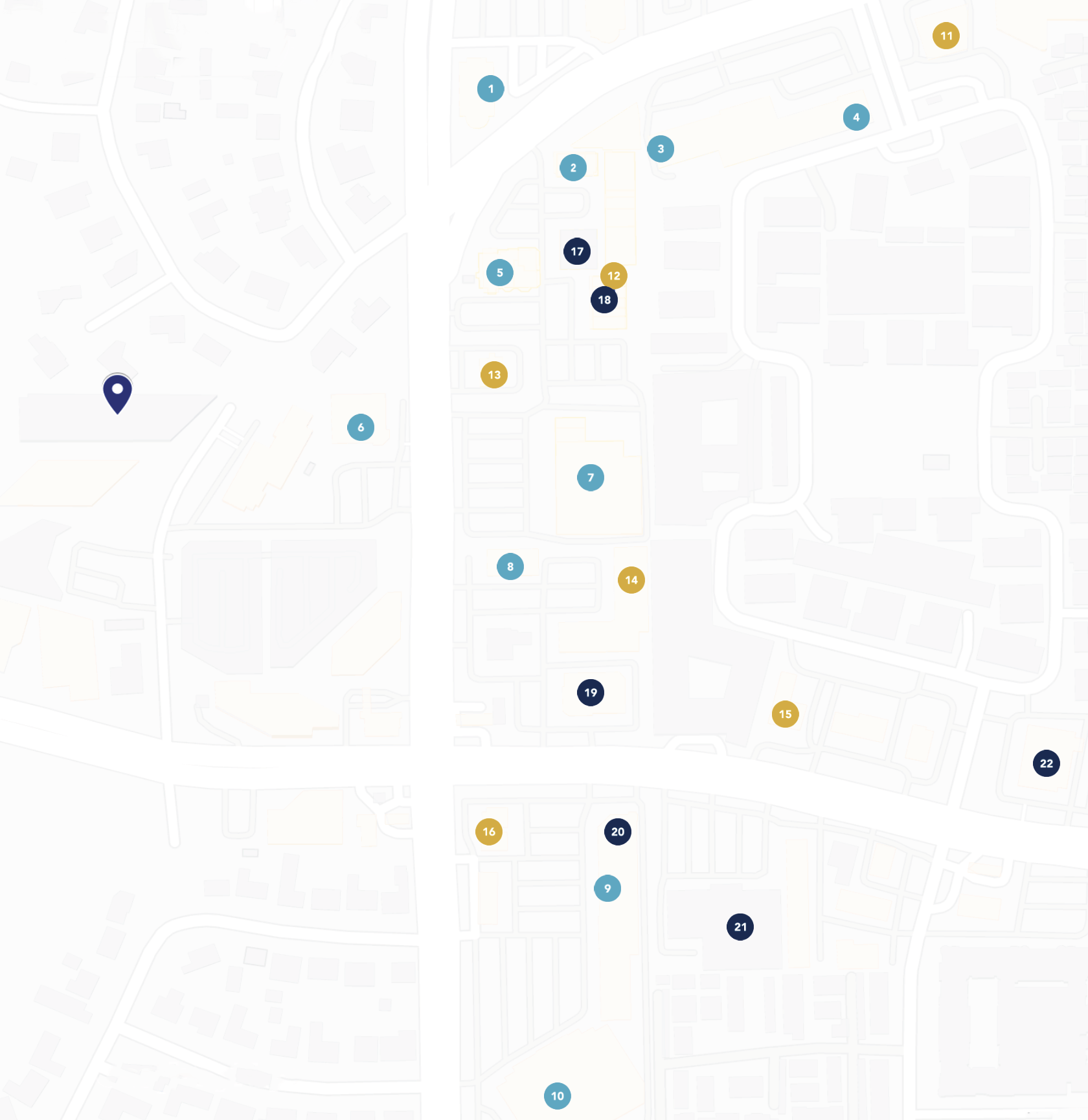 Woodway map web numbered